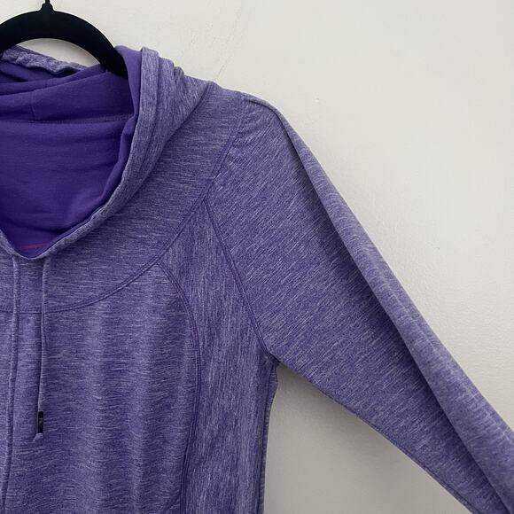 PrAna Women’s Ember Sweatshirt Cowl Neck Size‎ M Purple - Picture 4 of 8